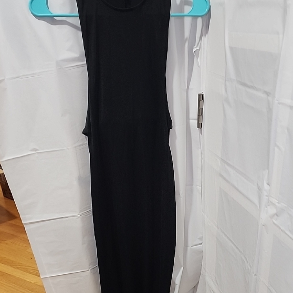 Express Black and White Sheath Maxi Dress